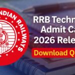RRB Technician Admit Card 2026 released, download quickly