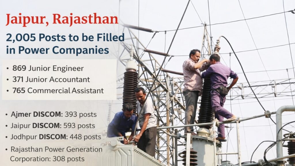 Rajasthan Govt Clears Recruitment for 2,005 Posts in Power Corporations