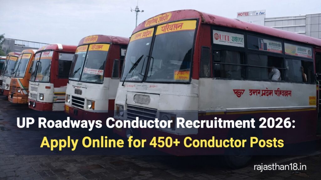UP Roadways Conductor Recruitment 2026: Apply Online for 450+ Conductor Posts