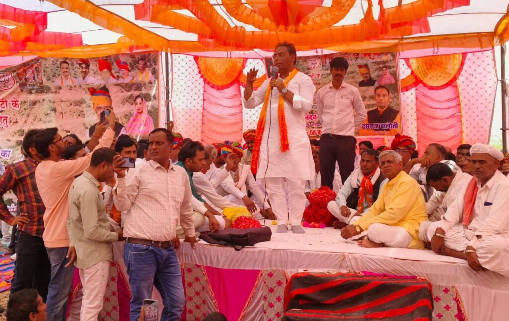 Sapotra MLA Hansraj Meena Lays Foundation Stone for ₹50 Crore Karanpur Valley Reconstruction