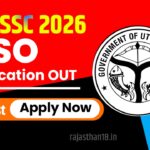 UPSSSC UP Assistant Statistical Officer ASO Recruitment 2026 Apply Online