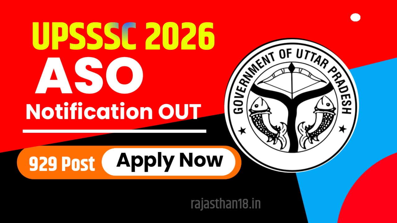 UPSSSC UP Assistant Statistical Officer ASO Recruitment 2026 Apply Online