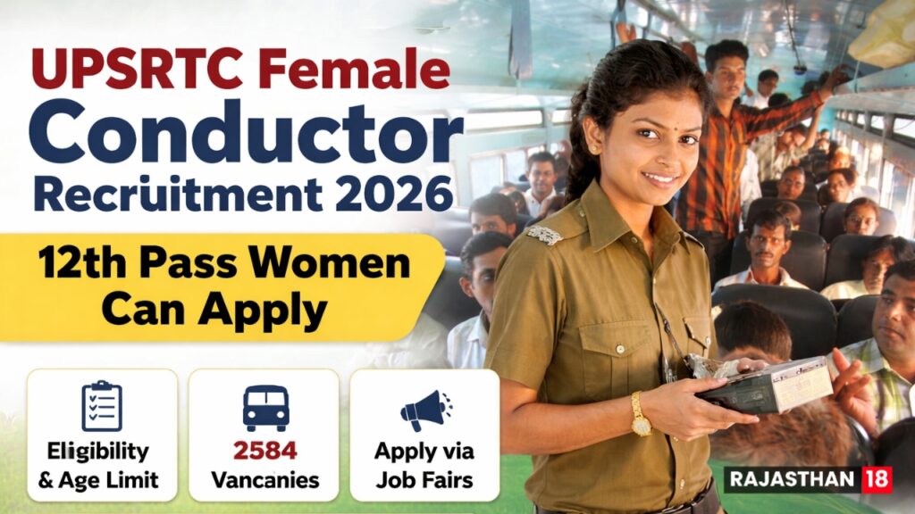 UPSRTC Female Conductor Recruitment 2026: 12th Pass Women Can Apply