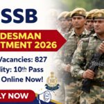 SSB Constable Tradesman Recruitment 2026: Apply Online for 827 Vacancies