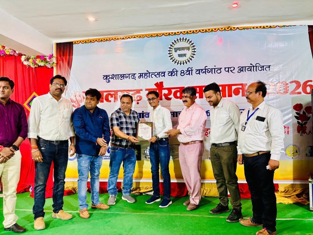 Durgesh Sharma Receives ‘Kushalgarh Gaurav Samman’; Honored by the Kushalgarh Club