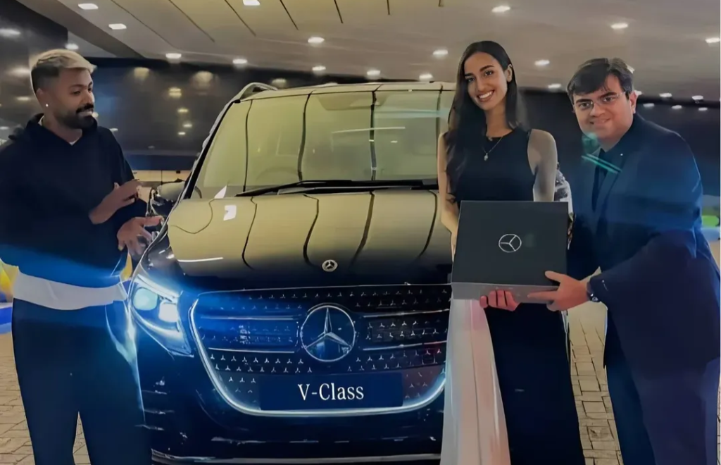 Hardik Pandya Gifts Luxury Mercedes V-Class to Mahieka Sharma