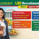 Bank Jobs 2026: Punjab and Sind Bank LBO Recruitment for 1000 Posts, Apply Now