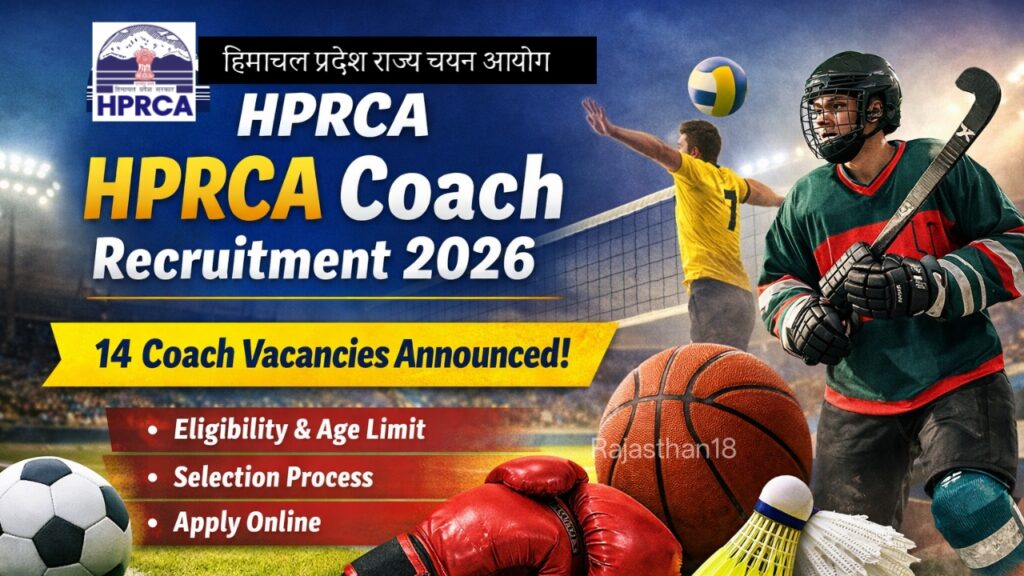 HPRCA Sports Coach Vacancy 2026: Apply for 14 Sports Coach Post
