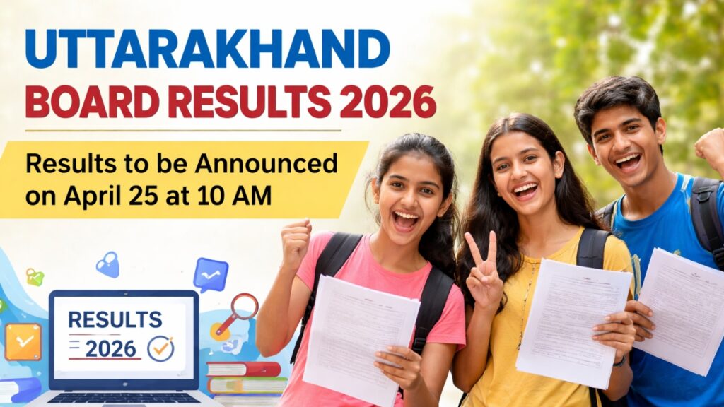Uttarakhand Board Results 2026 to Be Announced on April 25 at 10 AM
