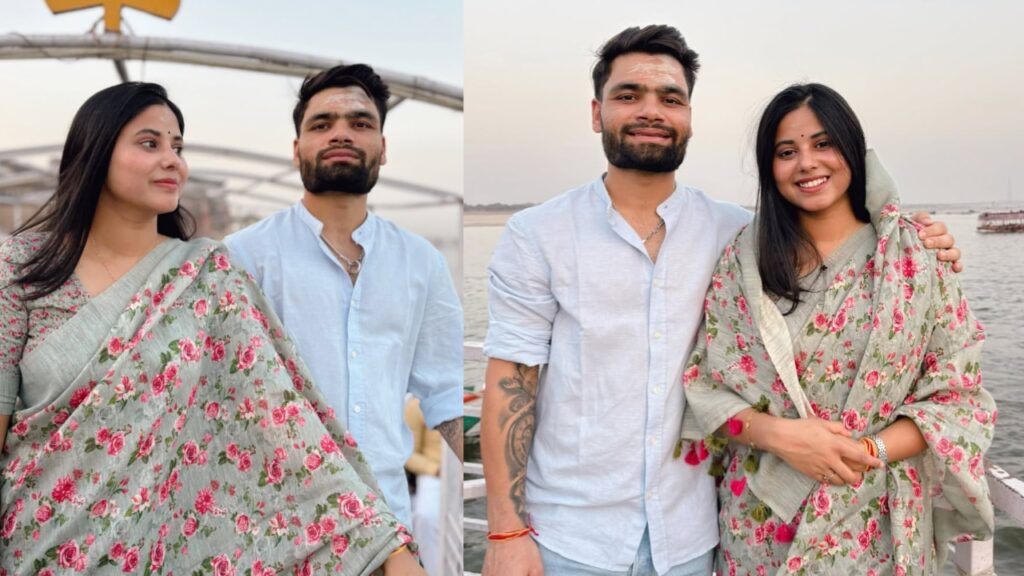 Rinku Singh and Priya Saroj Attend Ganga Aarti in Varanasi