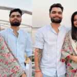 Rinku Singh and Priya Saroj Attend Ganga Aarti in Varanasi