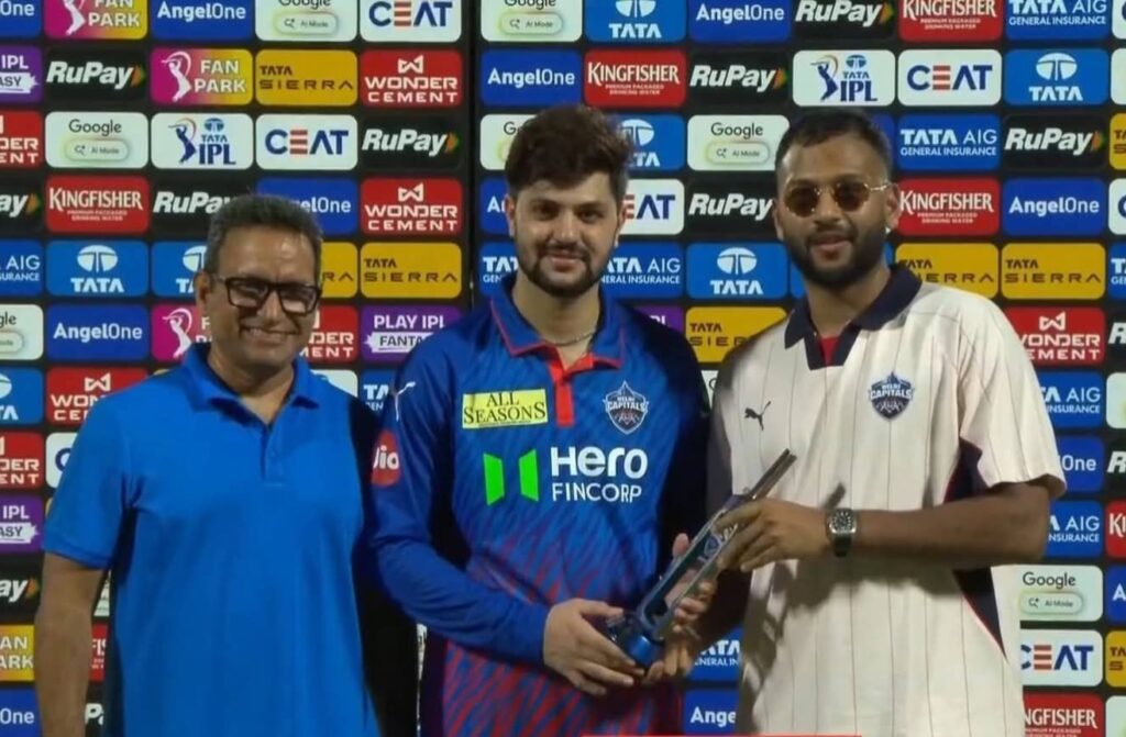 IPL 2026: Sameer Rizvi Wins Player of the Match with 90-Run Knock