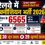Railway Technician Recruitment 2026 : रेलवे में 6565 टेक्नीशियन पदों पर भर्ती, पूरी जानकारी देखें