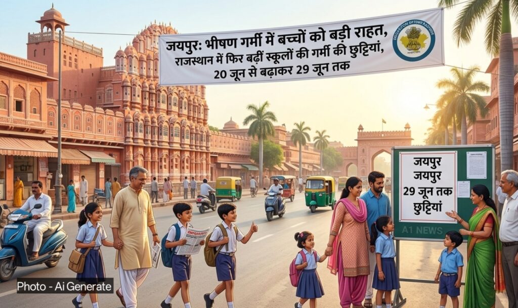 जयपुर: भीषण गर्मी के बीच बच्चों को बड़ी राहत, राजस्थान में 29 जून तक बढ़ीं स्कूलों की छुट्टियां