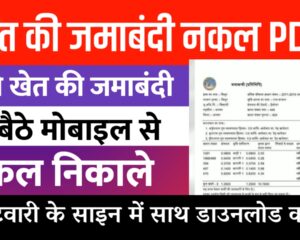 Jamabandi Nakal Rajasthan