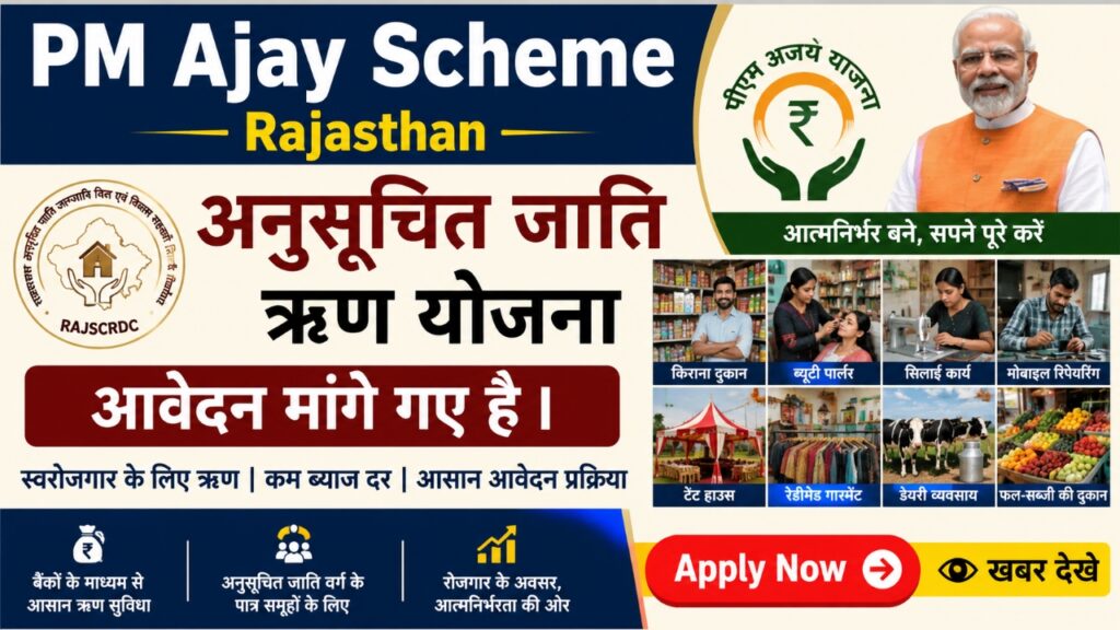 PM AJAY Yojana 2026: नागौर में स्वरोजगार ऋण के लिए आवेदन शुरू