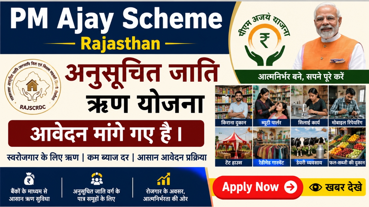 PM AJAY Yojana 2026: नागौर में स्वरोजगार ऋण के लिए आवेदन शुरू